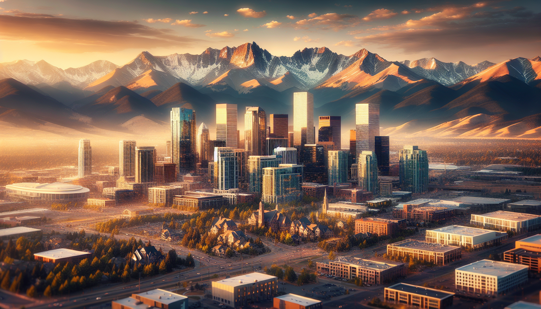 Denver city and mountain panorama attracting luxury home buyers