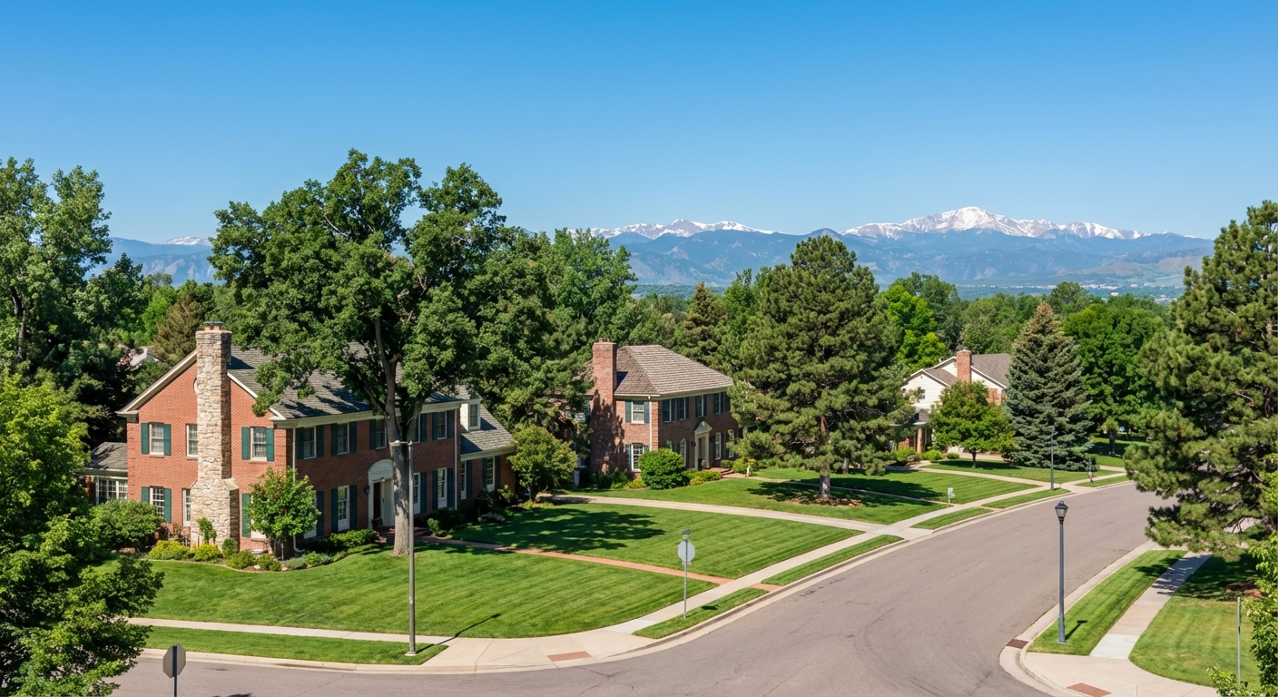 Hilltop Denver luxury homes with mountain views