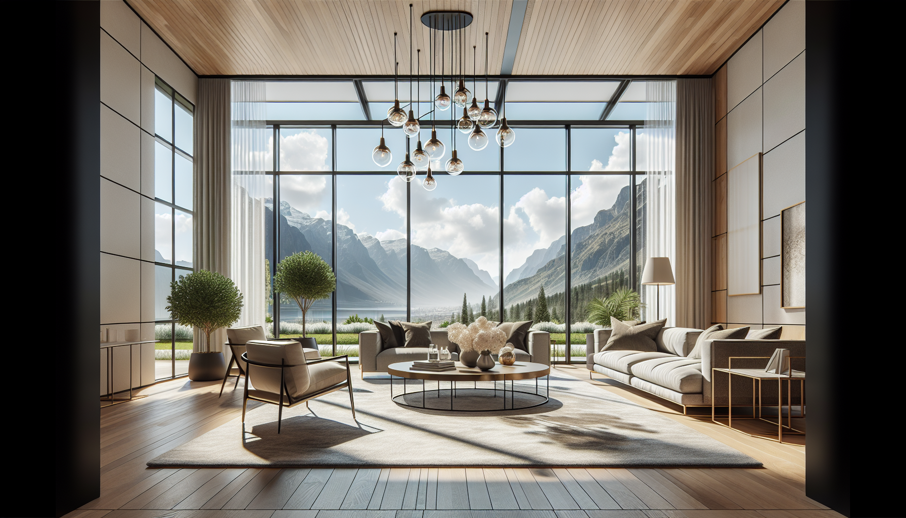 Professionally staged luxury living room in Denver home