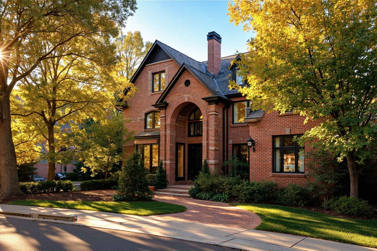 Cherry Creek Denver luxury home exterior with manicured landscaping